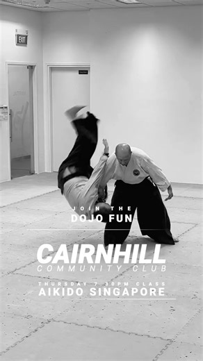 [Aikido] Snapshots of our Thursday evening class at Cairnhill Community Club.
