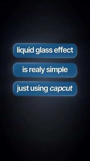 Cara bikin liquid glass effect di capcut pc #capcut #capcut_edit #editor