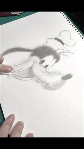 グーフィー描いてみた！！ #絵 #模写 #アナログ #イラスト #アナログイラスト #描いてみた #鉛筆 #下書き #ディズニー #グーフィー