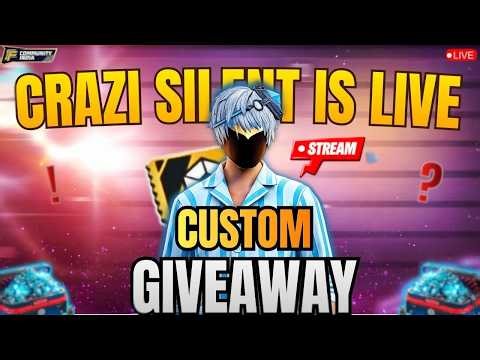 FREEFIRE LIVE REDEEM CODE GIVEAWAY||LIVE FF CUSTOM ROOM ||LIVE GIVEAWAY|| DIAMOND GIVEAWAY