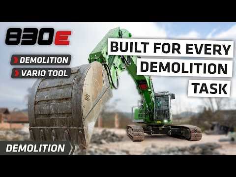 Built for every demolition task | SENNEBOGEN 830 E Demolition with Vario Tool