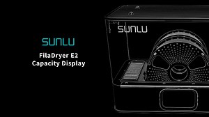 SUNLU FilaDryer E2: Filament Dryer Capacity and Dimensions Overview for 3D Printing
