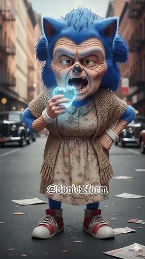 ‎SonicXform: Sonic Turns Into a Beautiful Woman! sonic vs shadow vs knuckles vs joker #sonic #aiart