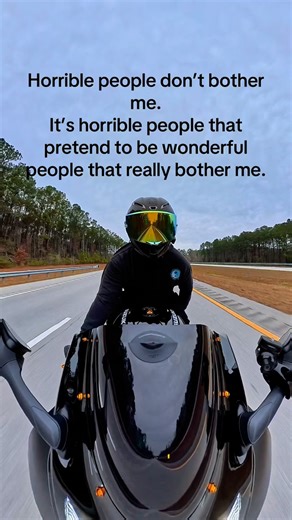 Nothing is more disgusting than someone who pretends to be someone they aren’t. If you’re a horrible person then own it and show everyone how horrible you really are. Don’t hide your true colors and pretend to be a good one when you know you’re not. #bikelife #motorcycle #motorcyclesofinstagram #fake #karma | PH Taco