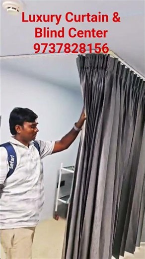 folding Curtain Track And Fabric #curtain