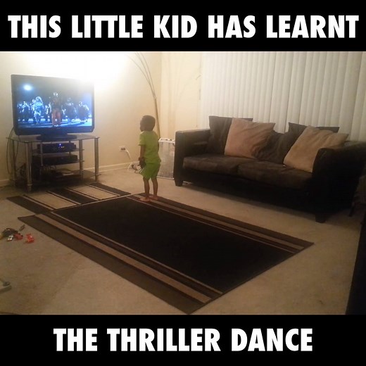 This kid has learnt the dance routine to 'Thriller' 󾌴󾌴 | LADbible
