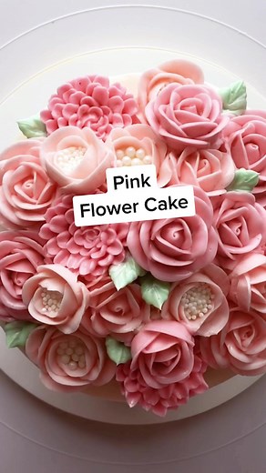 Pink Flower Cake Decorating Ideas