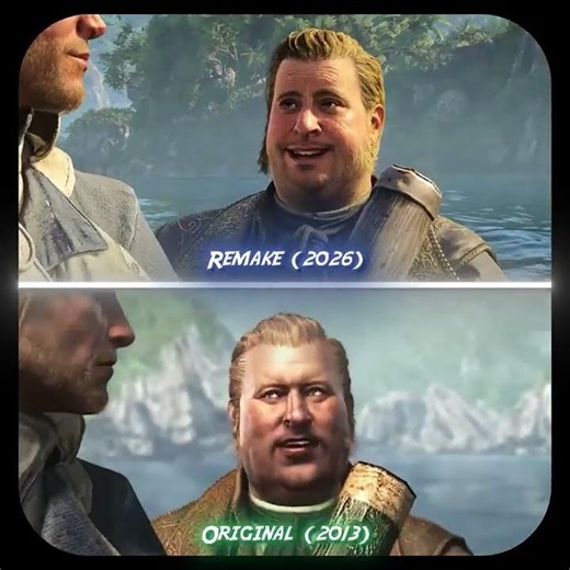 👀"All Character Comparisons: Assassin’s Creed Black Flag Original vs Resynced"💙