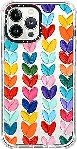 CASETiFY Ultra Impact Case for iPhone 13 Pro Max - Clear Polka Daub Hearts - Clear Frost