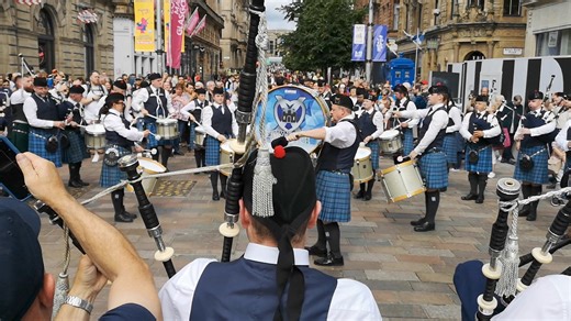 City of Edinburgh Pipes and Drums back in 2023 at Piping Live | We Love Pipe Bands