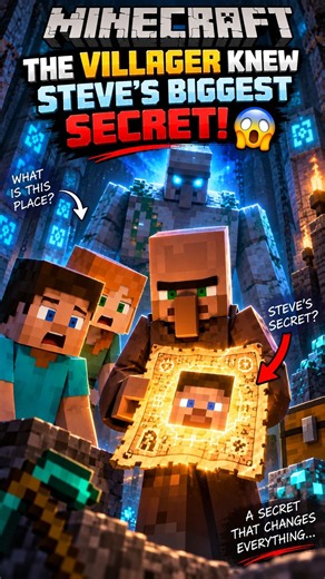 The Villager Knew Steve’s Biggest Secret! 😱 | Minecraft Shorts