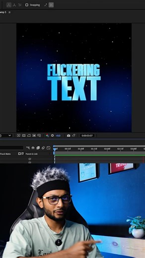 Make the easiest random text flickering animation in After Effects