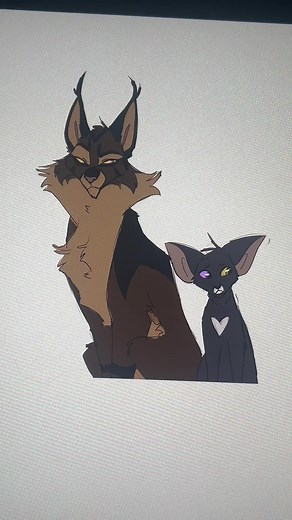 Official Warrior Cats Art: Tigerclaw vs. Ravenpaw Fan Art