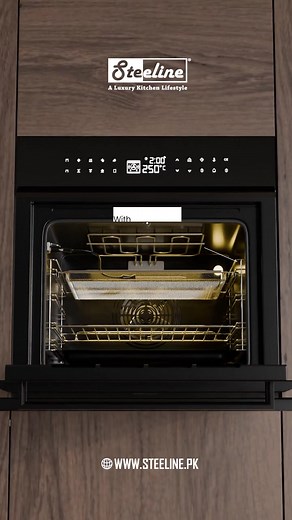 3.1K views | Say hello to smarter cooking  Introducing the Steeline Wi-Fi Smart Built-in Oven (SL-EB-73ERCD-10BC51T) — air fry, bake, roast, and control everything from your smartphone! With 10 cooking functions, TUYA App Control, soft-close triple-layer glass door, and a temperature probe — experience precision and performance in every meal. | Steeline | Facebook