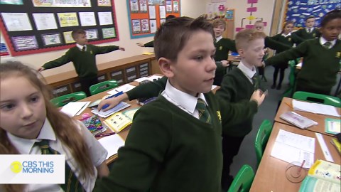 Relaxation techniques teaching U.K. students to calm down