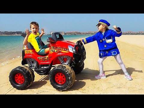 Roma and Diana Pretend Play Police Compilation stories for kids