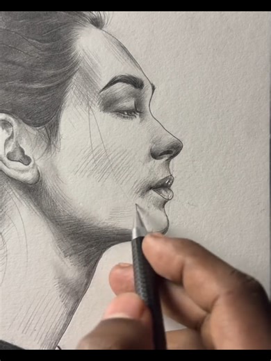 let's draw face with pencil . . . #draw #drawingtutorial #drawings #usatiktok🇺🇸 #drawingprocess
