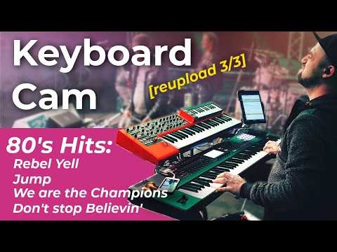 Keyboard Cam | Cover Live Band | Live Keyboard Performance | 80's hits PART 3/3