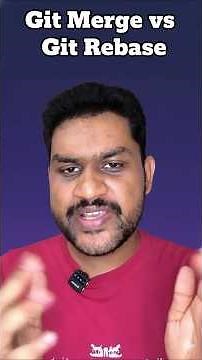 Git Merge vs Git Rebase #shorts #git
