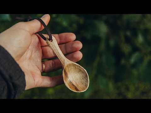 Easy Wood Carving for Beginners: The Spoon | ASMR