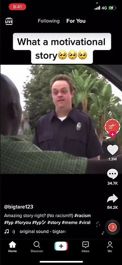 This Down syndrome cop is racist￼