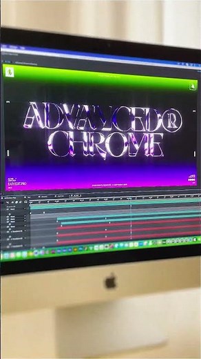 Create this Advanced Chrome text effect in After Effects!