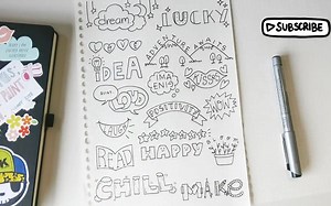 【手帐/简笔画】字母变成简笔画！第一弹！（搬运）Doodles by Sarah