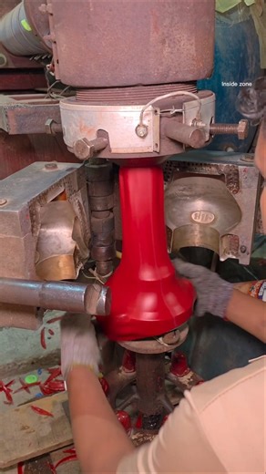 Process of making plastic red pots