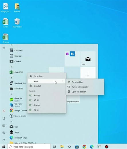Pin & unpin software on taskbar 📌 #educational #inspiration #interesting