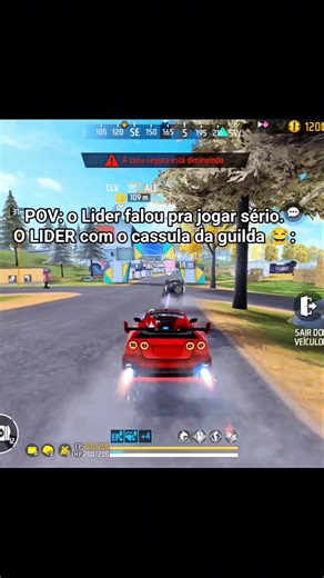 O LIDER TAMBÉM NÃO SE DIVERTE? 😅 #freefireshorts #foryou #fyp #viral #freefirelovers