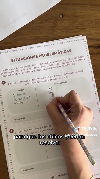 Multiplicación por una y dos cifras Un cuadernillo reee completo que también viene con: ✨ Partes de la multiplicación ✨ Propiedad conmutativa, asociativa y distributiva ✨ Situaciones problemáticas ✨ Planilla para practicar miles de veces (como las que les mostré en otros videos: con un folio y fibrón) ✨ Ejercicios prácticos (cuentas, cuadros, propiedades) ✨ Todas las respuestas ya incluidas 💅 Disponible en Tuprofeinfluencer.com.ar #multiplication #multiplicacion #operaciones #recursosparadocent