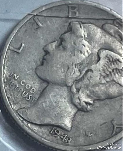 1943 Mercury dime United states of America worth money rare.