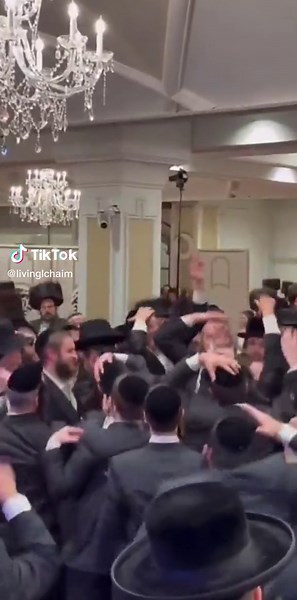 Hasidic men dancing is always awesome #hasidic #judaism #jewishwedding