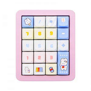 20-Key Mechanical Number Pad with Hot-Swappable Red Switches, RGB Backlit, USB-C Wired for PC & Laptop,Creamy Yellow