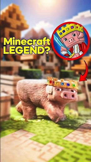 Who is this Crowned Pig in Minecraft Movie?🥲 #minecraft #minecraftmovie #minecraftmemes #technoblade