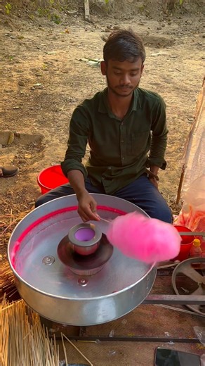 Amazing Cotton Candy Making on the Street! #shorts #streetfood