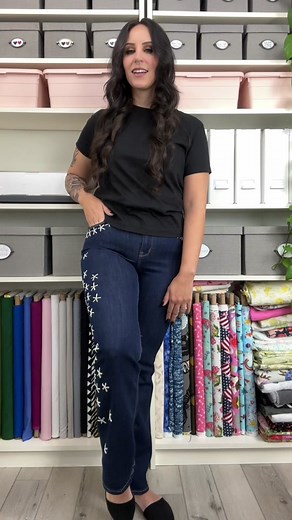 DIY Floral Embroidery Tutorial for Denim | Michaels Embroidery Kit