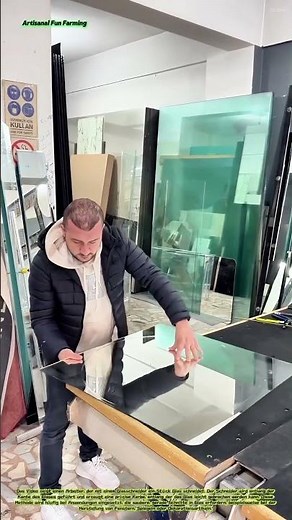 Glas schneiden mit einem Glasschneider
