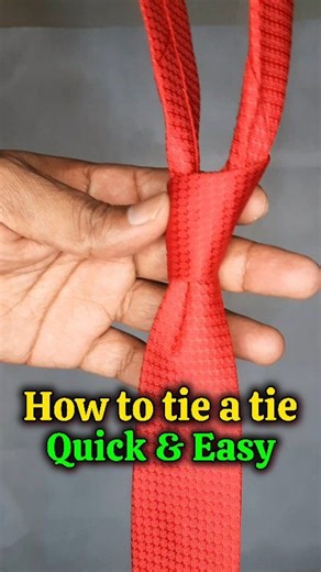 How to tie a tie Quick & Easy👔 #fashion #tieatie #tutorial #fblifestylechallenge | Easy Tips Tech