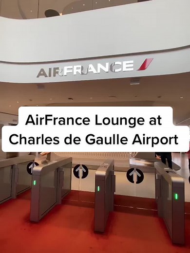 Luxury Air France Lounge at Charles de Gaulle Airport