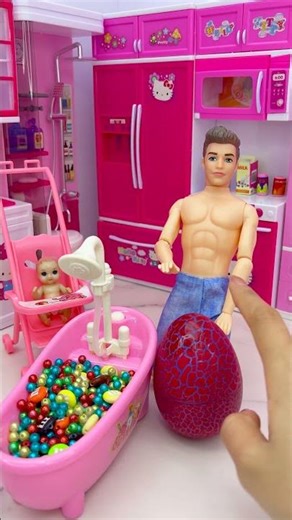 Satisfying With Unboxing Doll Surprise Eggs Set Toys, ASMR Video #shorts