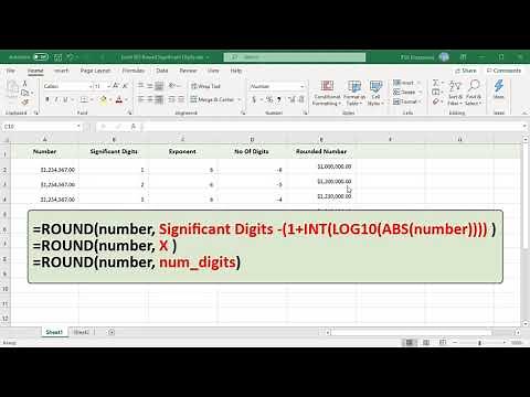 How to Round a Number to Significant digits in Excel - Office 365