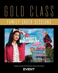 2.8K views | Enjoy the luxury of Gold Class and SAVE* with our special Family Saver Sessions at Event Cinemas! 朗 Available on select family films before 5pm — recline, dine, and enjoy a first class cinema experience for less with Cinebuzz. Book your tickets now: https://bit.ly/EventCinemasGoldClassFamilySaver *T&Cs apply. See website for details. | Event Cinemas | Facebook