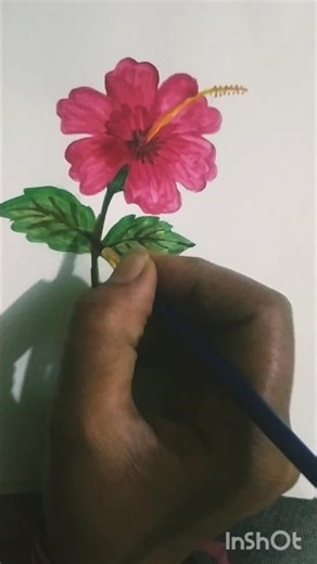 How to draw hibicus follower.🌺#drawing#art#painting#follower
