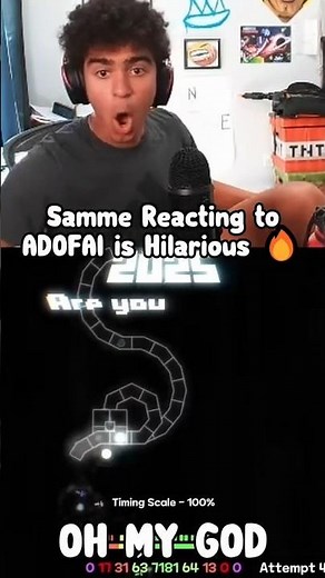 KingSammelot Reacting to ADOFAI is PEAK 🔥| #kingsammelot