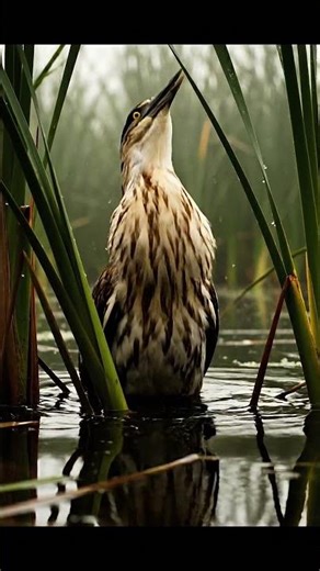 Voice of the Marsh: The Bittern’s Boom 🌾🦆 #birdlovers #birds #youtubeshorts
