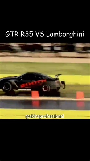 Nissan GTR R35 VS Lamborghini Drag Race | #youtubeshorts #cars #lamborghini #nissan