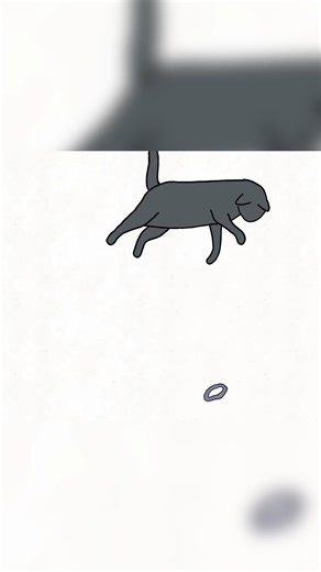 Cat vs Rubberband 🐱✨ | Short Animation