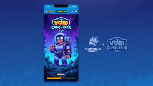 Mobile Game UI — Loading Animation | Void Conqueror
