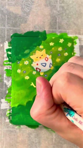I Painted this Togepi Card Again!